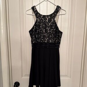 Speechless Black Lace Midi Dress